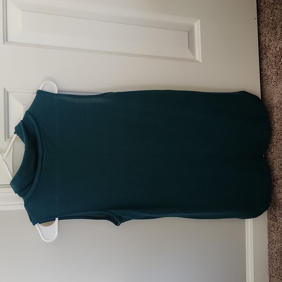 Loft women's long top, sleeveless, size small, blue/green color - Picture 3 of 5